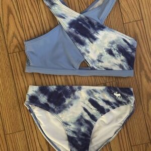 Abercrombie Kids Blue Tie-Dye Bikini